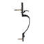 Ensemble de poignée de porte avant et pêne dormant, ensemble de serrure de porte avant avec bouton intérieur, poignée de cylindre simple à espacement des trous réglable, pour entrée pour droitier et gaucher et porte avant-110528811