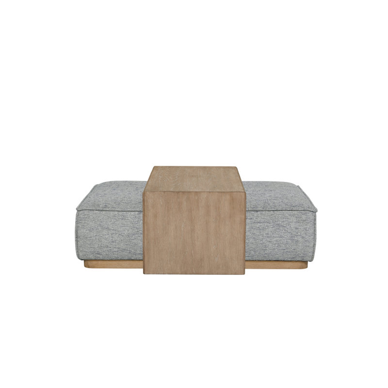 Ottoman & Tray Table - Gray, Gray
