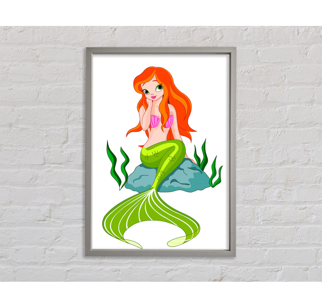 Mermaid Beauty - Einzelner Bilderrahmen Kunstdrucke auf Leinwand