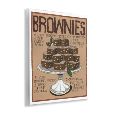 «Brownie Platter Recipe Wall Art» par Nancy Overton