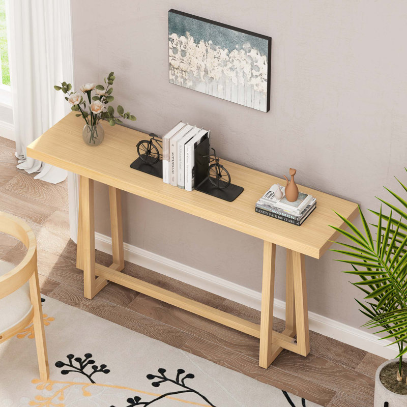 Console rectangulaire 59,84 ", Naturel