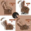 Fauteuil de massage inclinable électrique en similicuir