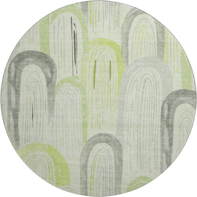Premium Machine Washable Harjo AMF1588 Geometric Rug