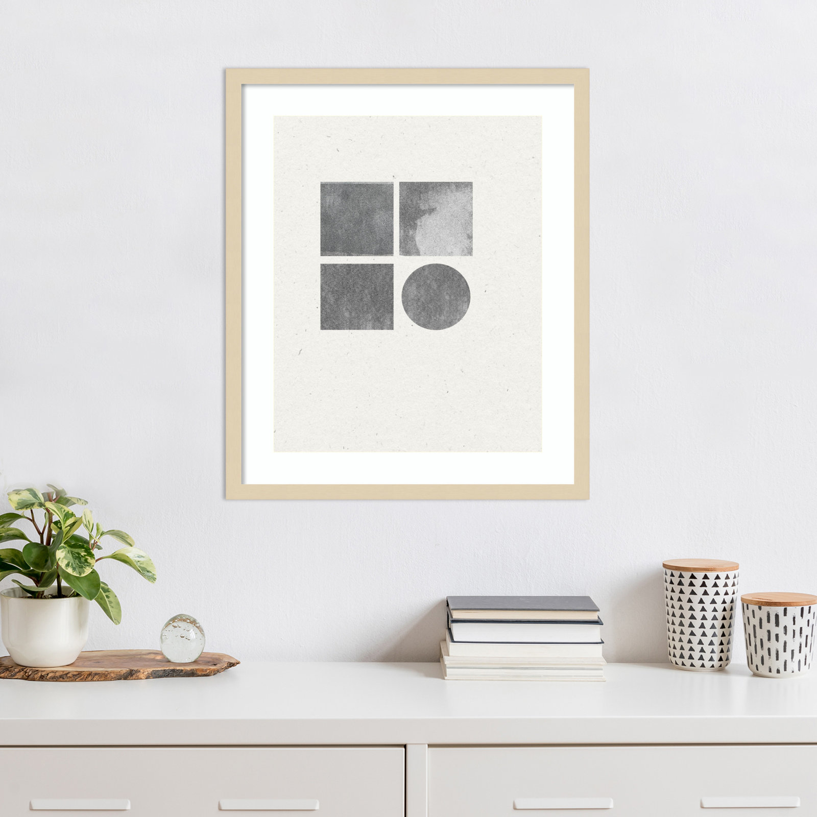 Giese "Paper Collage No. 2" Print, Brown, 25" H x 21" W