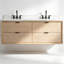 Meuble-lavabo flottant en chêne naturel 60 po-1168154415