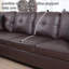 Canapé modulaire en cuir 2 pièces Bawan-2074801190-2074801187