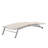 Cand 77.5" Long Metal Reclining Armless Single Chaise Lounge with PVC-coated polyester Sling Seat and Wheels-326051842-326051841