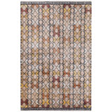 Tapis beige / brun à motif géométrique Seline