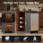 Chichef 15 Inch Undercounter Crescent Ice Maker, No Drain Needed Built-in Ice Machine, 25 lbs/Day Yield 23 lbs Storage