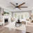 Chamlee 70'' 6-Blade DC Ceiling Fan with 3CCT Dimmable LED Lights and Remote Control
