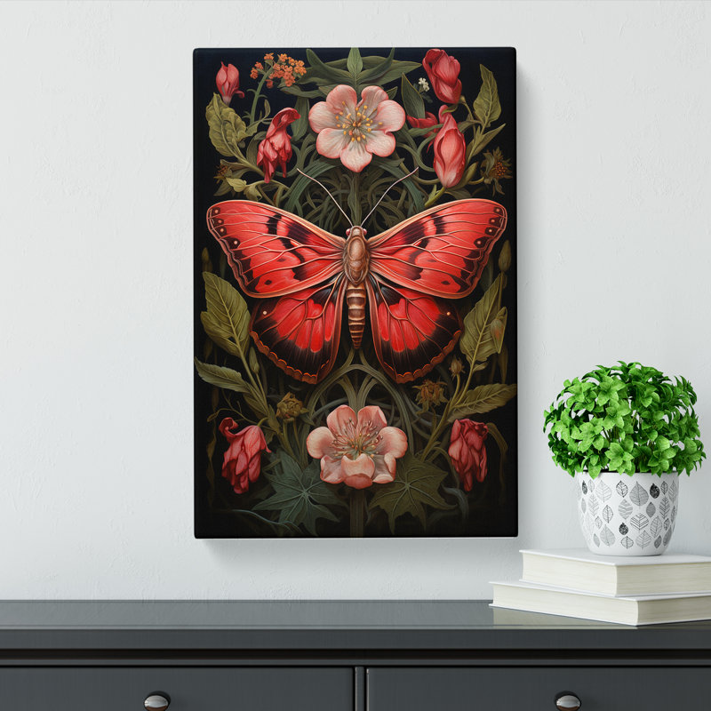Moth Realism - No Frame Print, 76cm H x 50cm W x 3cm D