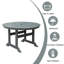 Table de salle à manger d'extérieur