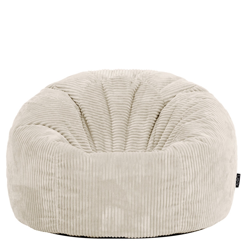icon Kingston Beanbag Corduroy Navy Blue, Stone