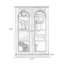 Vitrines en bois massif brun noisette