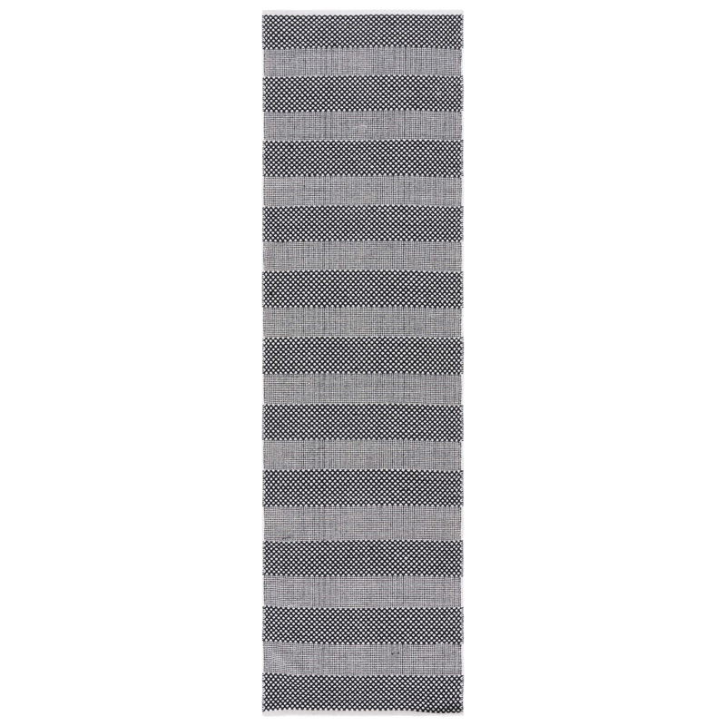 Striped Kilim Flat Weave Cotton Striped Rug, Runner 2'3" x 8'