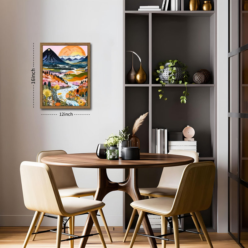 Art mural en bois Boho