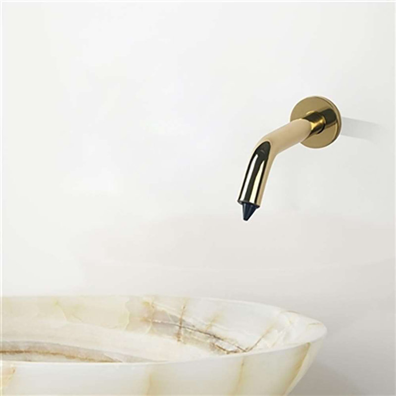Distributeur de savon liquide automatique commercial Rio haute efficacité et solution d'hygiène sans contact, Or brillant