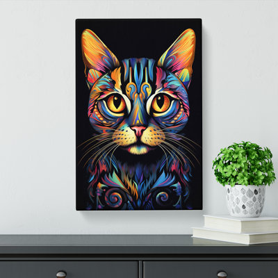 Bengal Cat Futurism No.2 - Wrapped Canvas