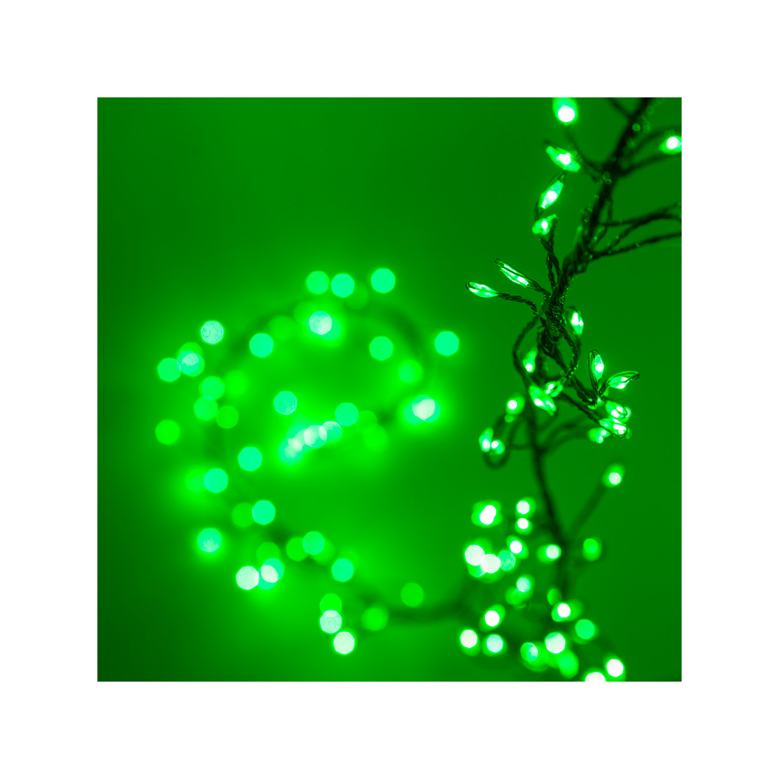 96'' LED String Lights, Green