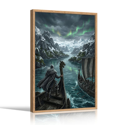 Viking Voyage, reproduction d'art sur toile, ensemble de 1