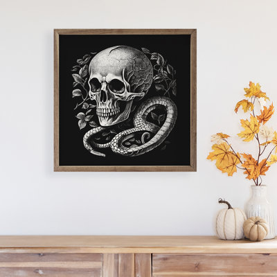 Skull And Snake Black