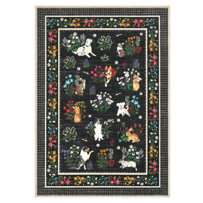 Tapis lavable à la machine Whimsical