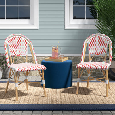 Casidy Wicker Premium All-Weather Wicker Outdoor Dining Side Chair