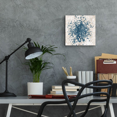 «Summer Blocks Blue Sand» par Danhui Nai, art mural en verre acrylique