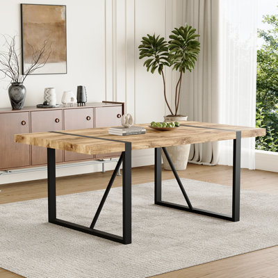 Dining Table Rectangular Table With Frame &