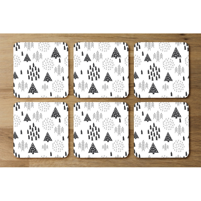 Square 6 Piece Coaster Set