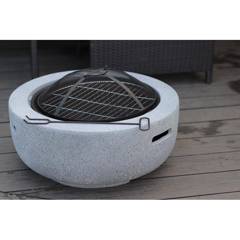 Fermon Round Concrete Smokeless Fire Pit
