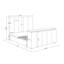 Grand lit Serenity Crema avec haut-parleur, télé et foyer-302849909-302849911