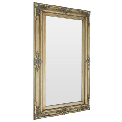 Pancras Solid Wood Flat Wall Mirror