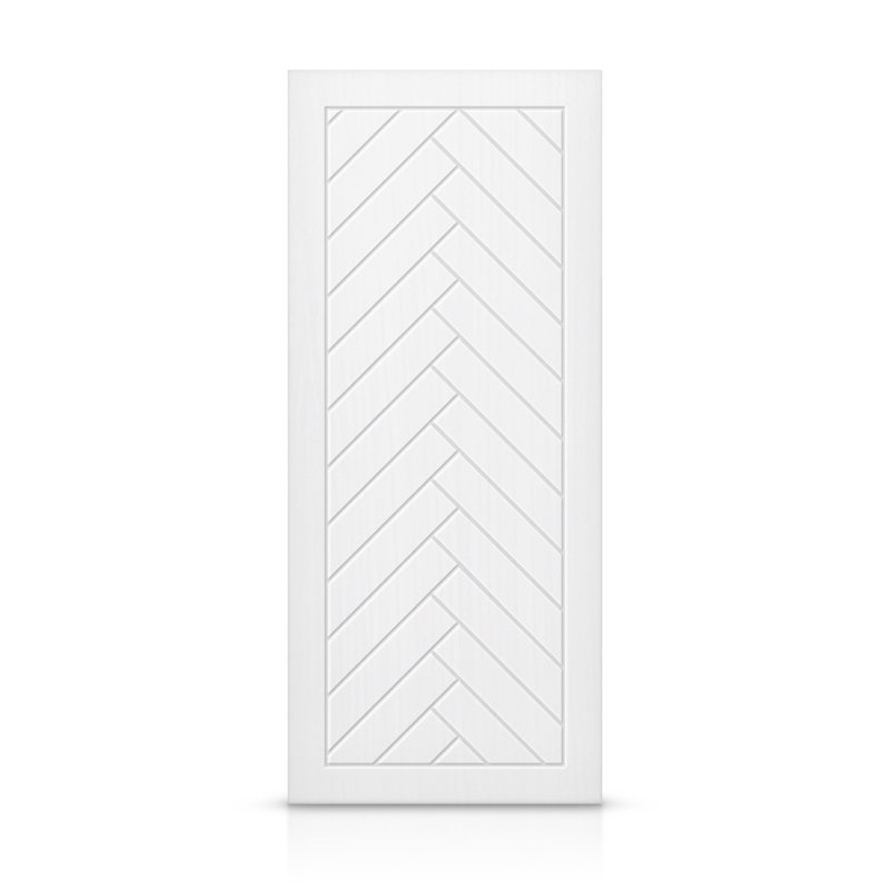 Panelled Manufactured Wood Standard Door, White, 24" x 84"