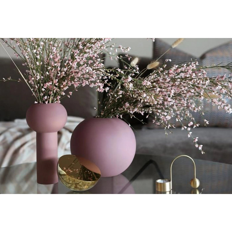 Creath Ceramic Table Vase, 13cm H x 27cm W x 13cm D, Pink