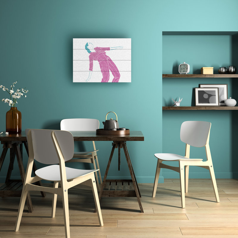 Jenny Liz Rome Jlr Dancing13 Wood Slat Art, H 18 po x l 22 po