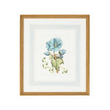 Blue Floral With Ribbon-A Print