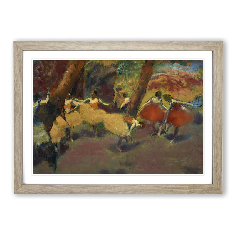 Before the Performance by Edgar Degas - Picture Frame Painting, 48cm H x 65cm W x 2cm D, Oak Framed