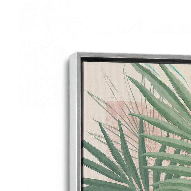 «Jungle Majesty», reproduction sur toile, Cadre flottant en chrome poli, H 12,75 po x l 8,75 po x P 1,75 po