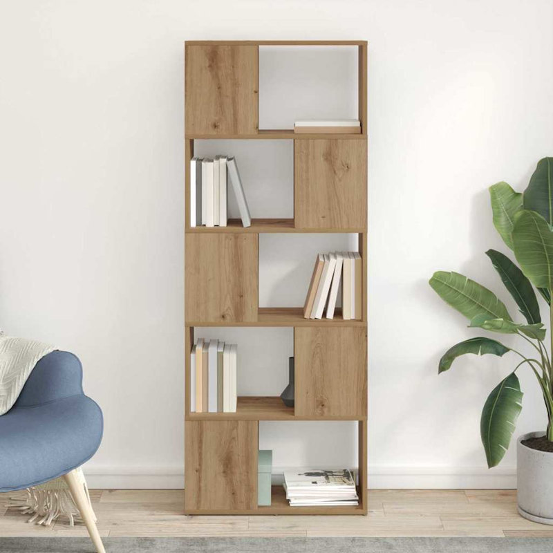Entertainment Center Engineered Wood, 155cm H x 60cm L x 24cm W, Natural