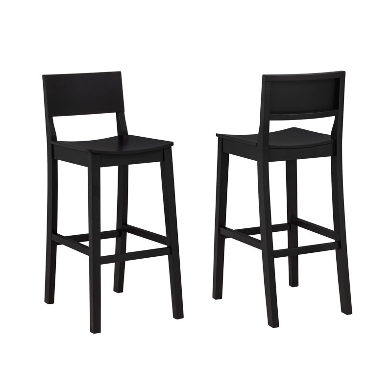 Tabouret de bar 30 po Yalingup, Tabouret de bar (siège d'une hauteur de 30,5 po), Noir