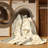 Machine Washable Oweda Oboe Classic Damask Rug in Beige – Beige Binding-1537225380
