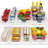 Sorbus 8-Piece Variety Sizes Clear Plastic Storage Container Bins