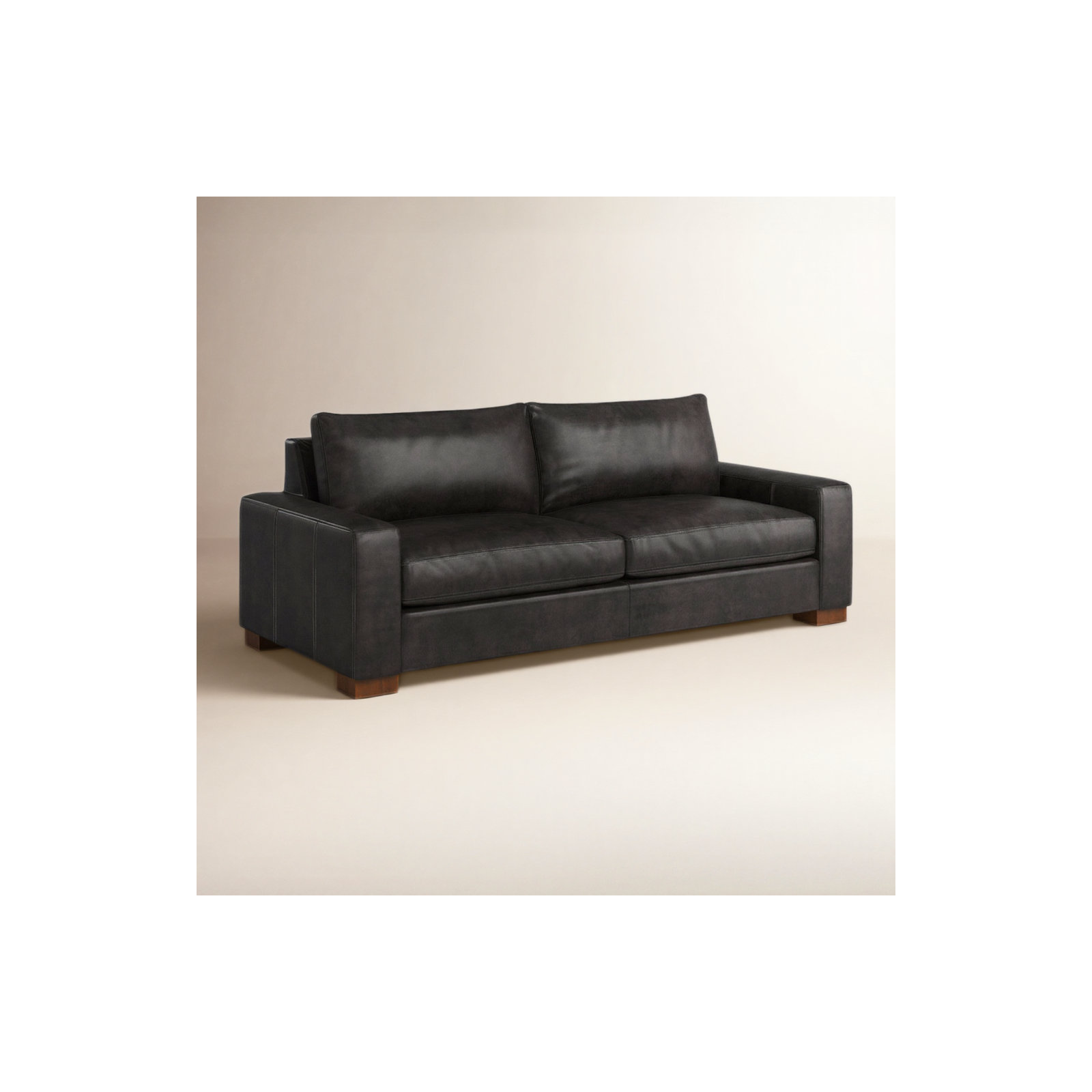 Jonie 91" Genuine Leather Sleeper Sofa , Revelation Steel Top Grain Genuine Leather