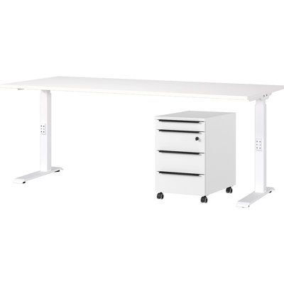 Mapua 2 Piece Standing Desk Office Set