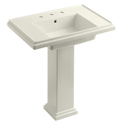 Tresham Fireclay Pedestal Bathroom Sink