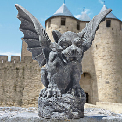 Florentine Gargoyles Fantasy & Sci-Fi Weather Resistant UV Resistant Polyresin Garden Statue