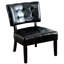 Fauteuil surdimensionné noir avec similicuir et structure robuste avec sièges abondants
