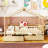 Full Size Wooden House Bed With Two Drawers, Natural-1547952138
