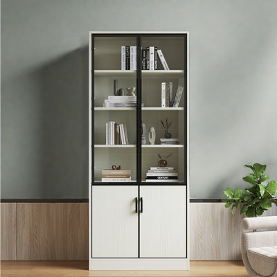 All aluminum simple style bookcase